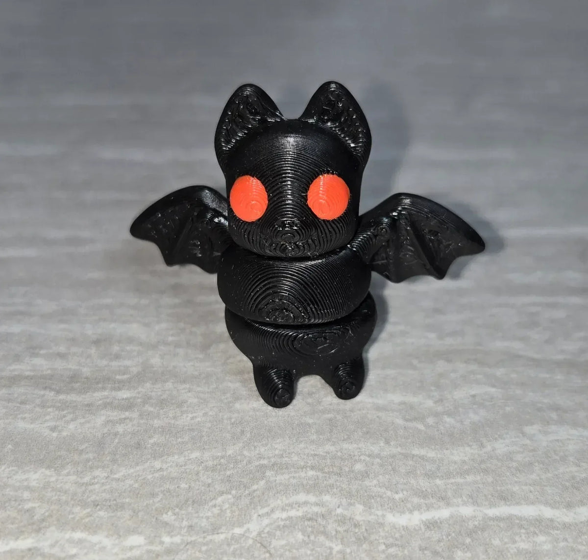 Bat 3D printed articulated flexi toy by Cosmic 3D Creations