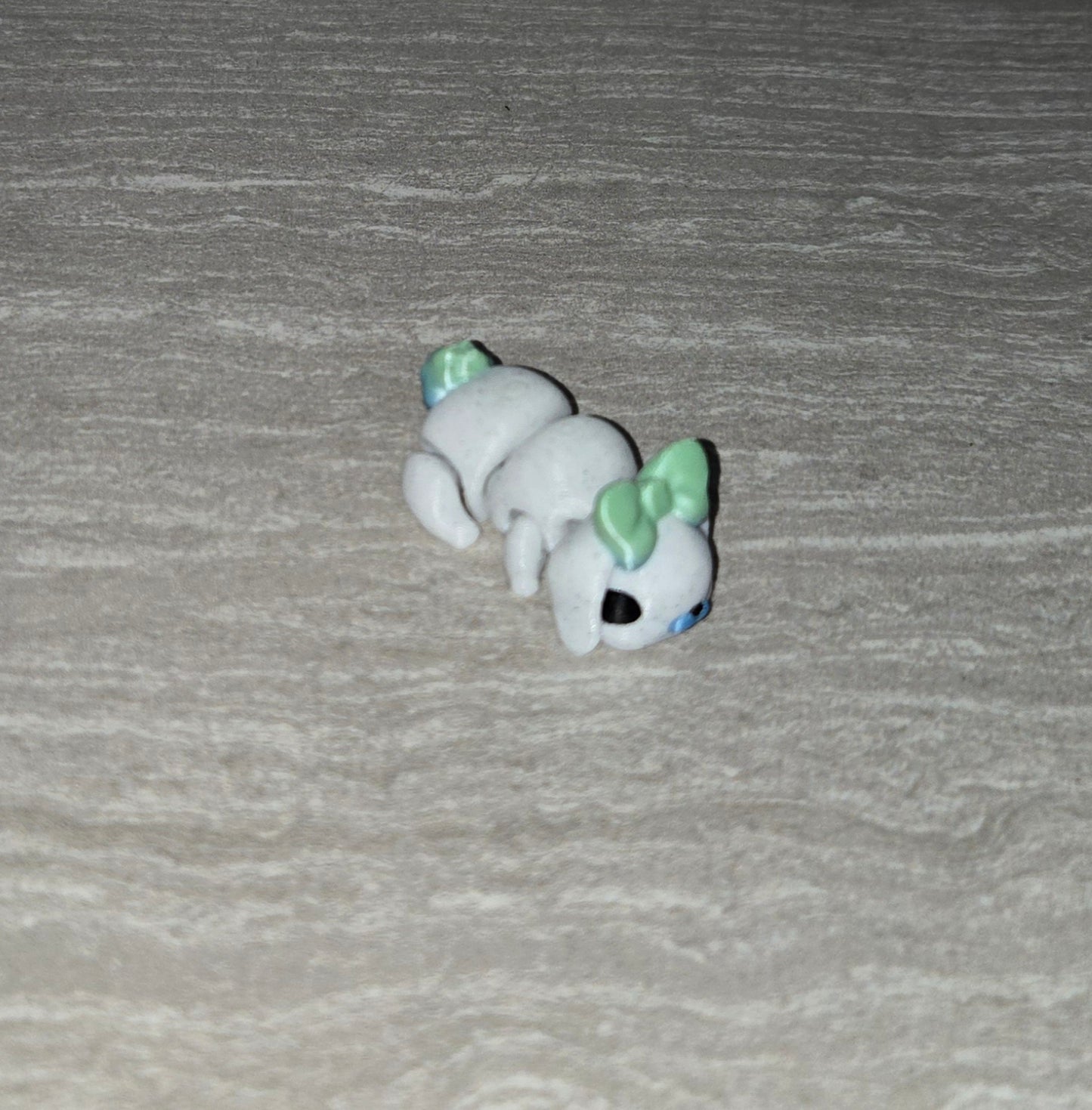 3d Printed Bow Bunny | Articulating Figurine | Flexi Animal