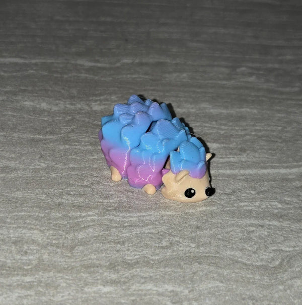 Hedgehog 3D printed articulated flexi toy by Cosmic 3D Creations