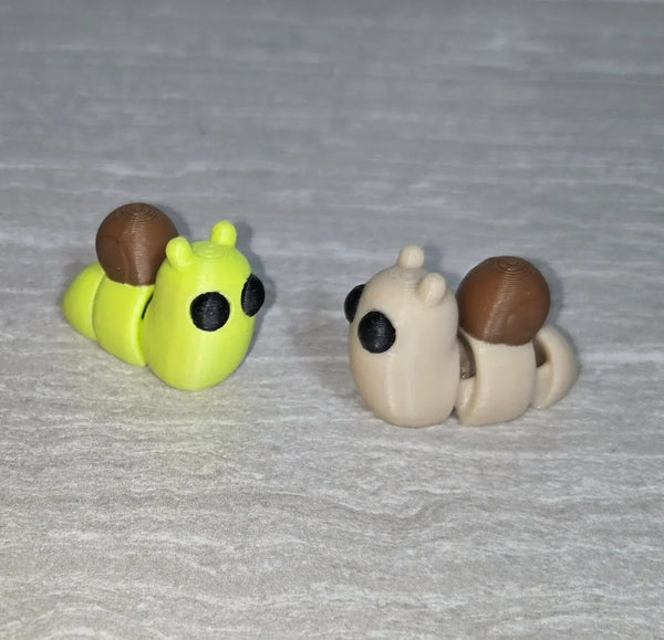 Snail 3D printed articulated flexi toy by Cosmic 3D Creations
