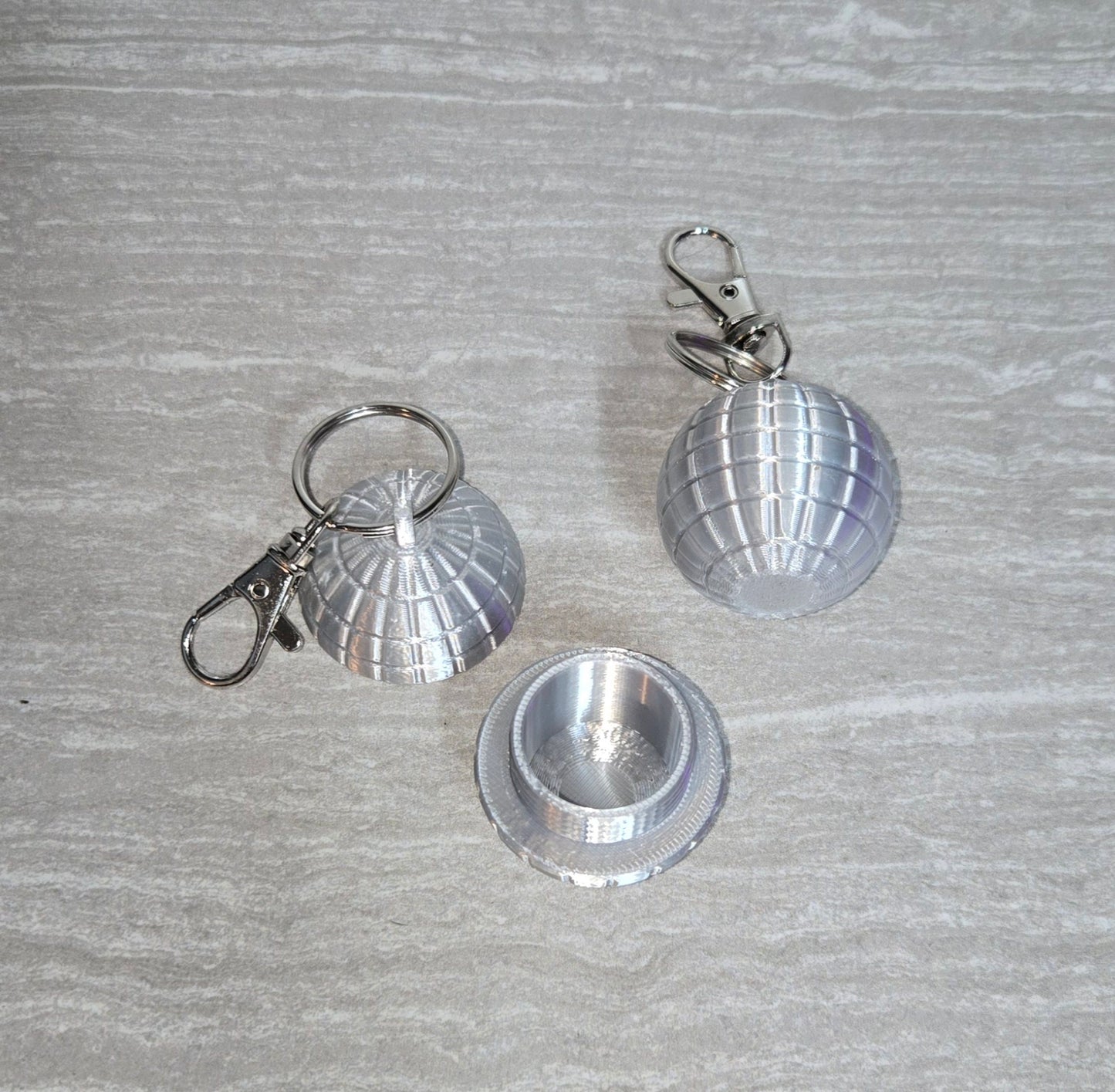 3d Printed Disco Ball Keychain | Articulating Figurine | Flexi