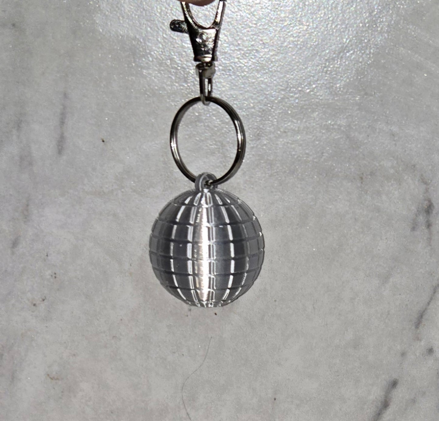 3d Printed Disco Ball Keychain | Articulating Figurine | Flexi