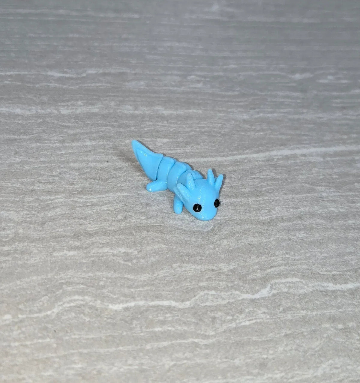 Axolotl 3D printed articulated flexi toy by Cosmic 3D Creations