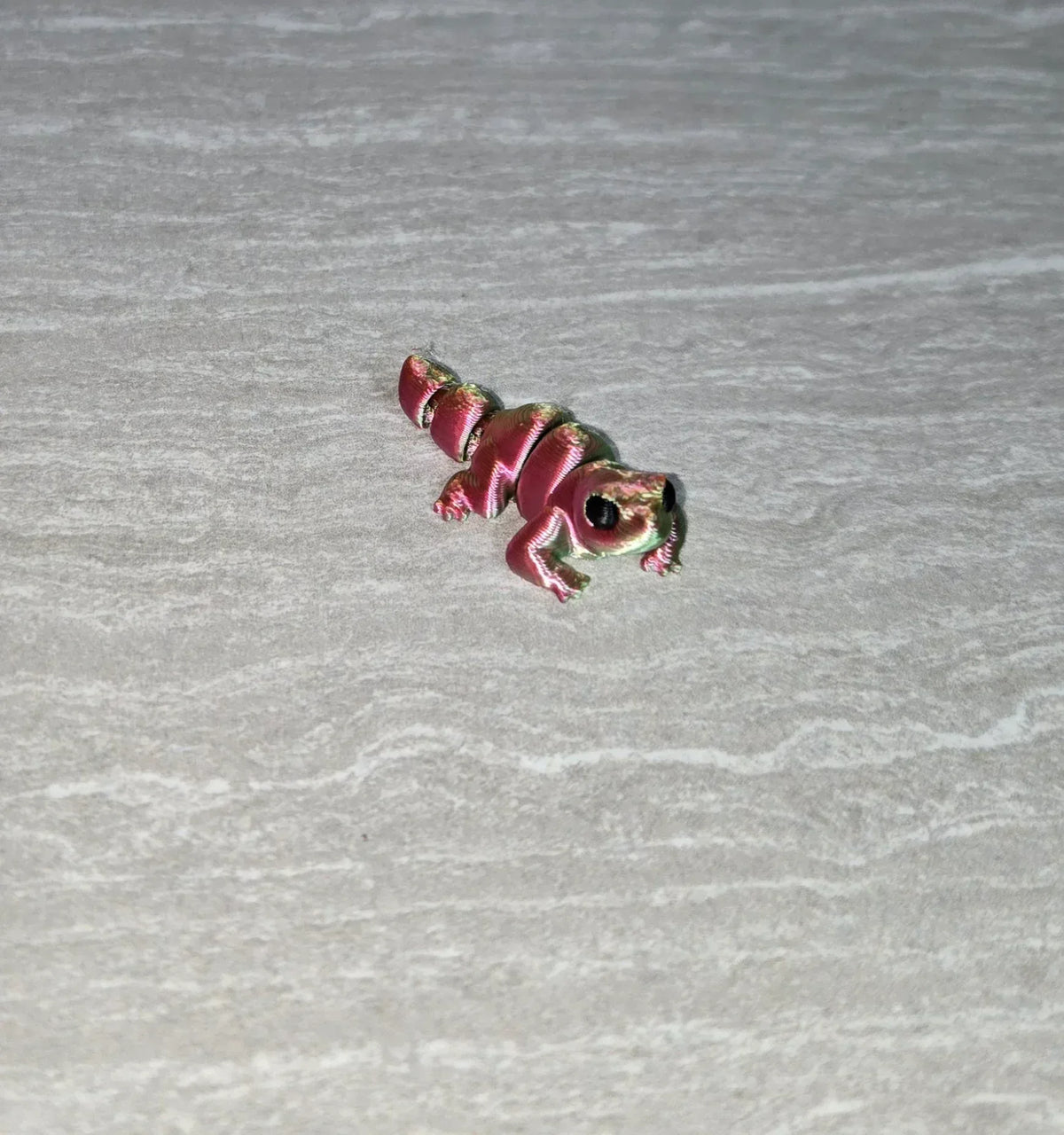 Lizard 3D printed articulated flexi toy by Cosmic 3D Creations