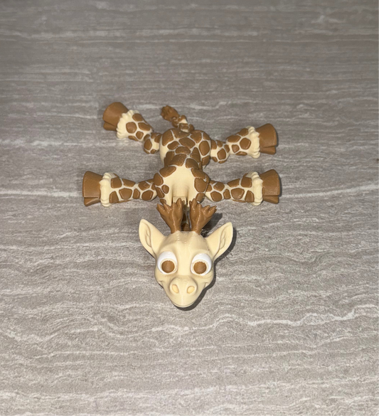 3d Printed Giraffe | Articulating Figurine | Flexi Animal