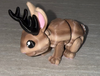 3d Printed Jackalope | Articulating Figurine | Flexi