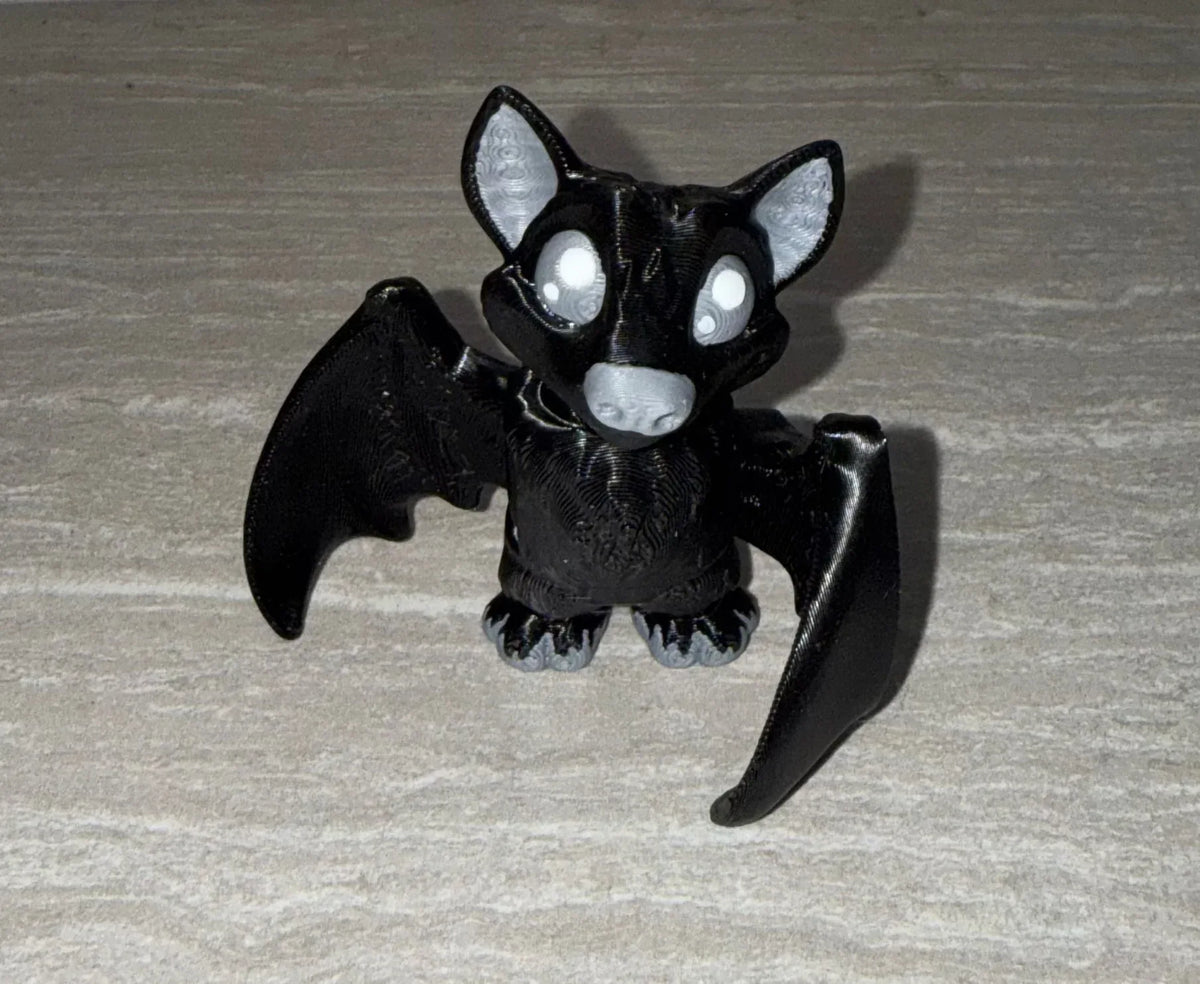 Fruit Bat 3D printed articulated flexi toy by Cosmic 3D Creations