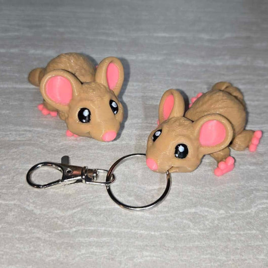 3d Printed Mouse | Articulating Figurine | Flexi