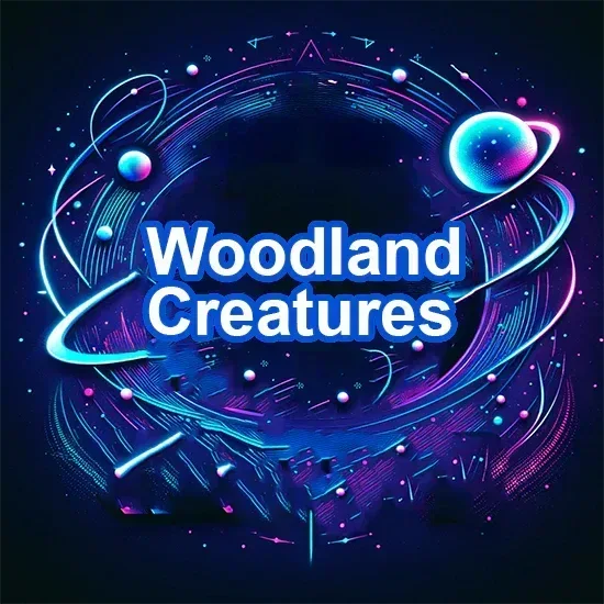 Woodland Critters - Cosmic 3d Creations collection of 3D printed flexi toys