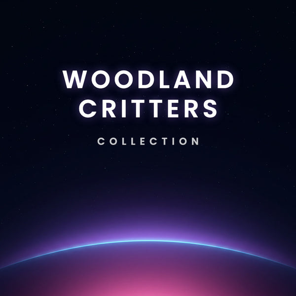 Woodland Critters collection collection of 3D printed flexi toys