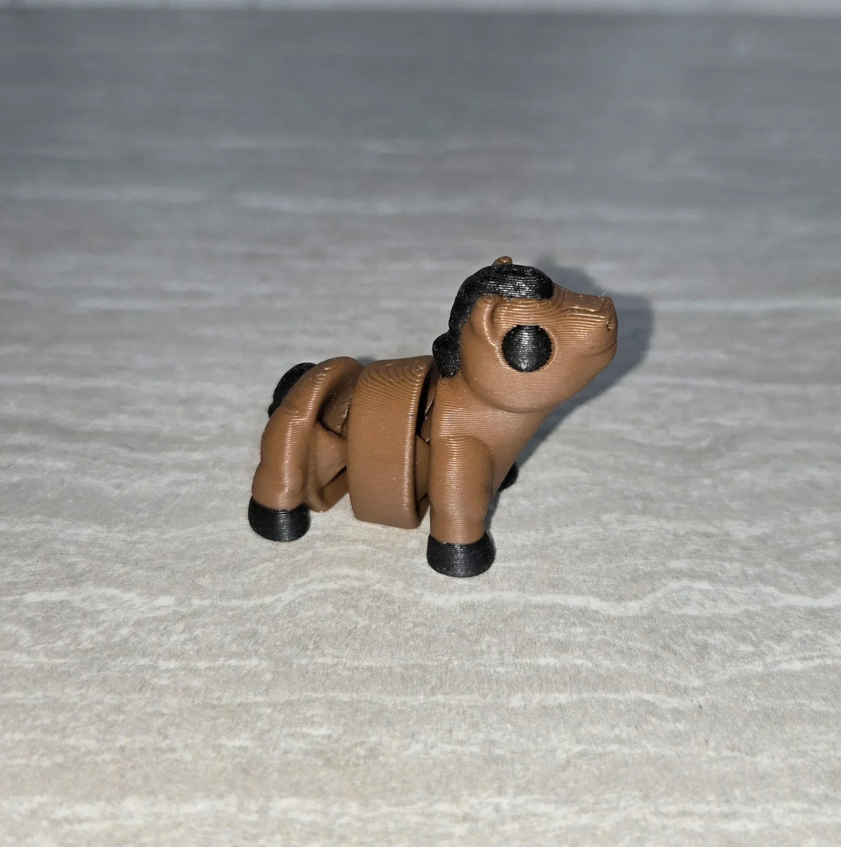 Horse 3D printed articulated flexi toy by Cosmic 3D Creations