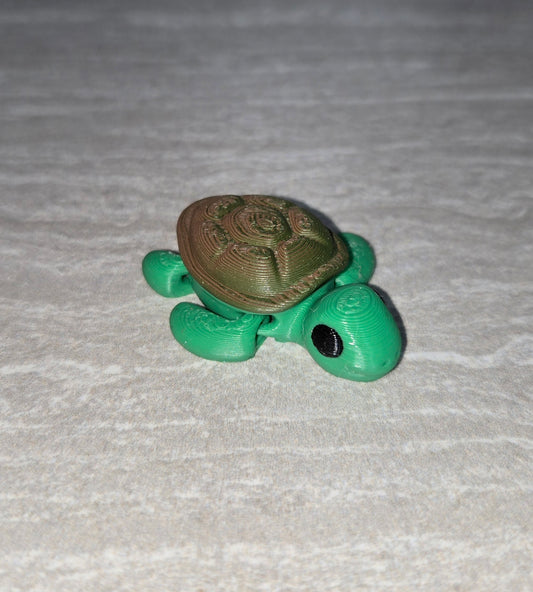 3d Printed Turtle | Articulating Figurine | Flexi Animal