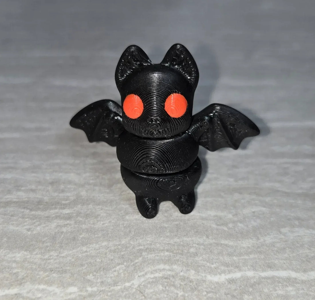 3d Printed Bat | Articulating Figurine | Flexi Animal - Cosmic 3d Creations