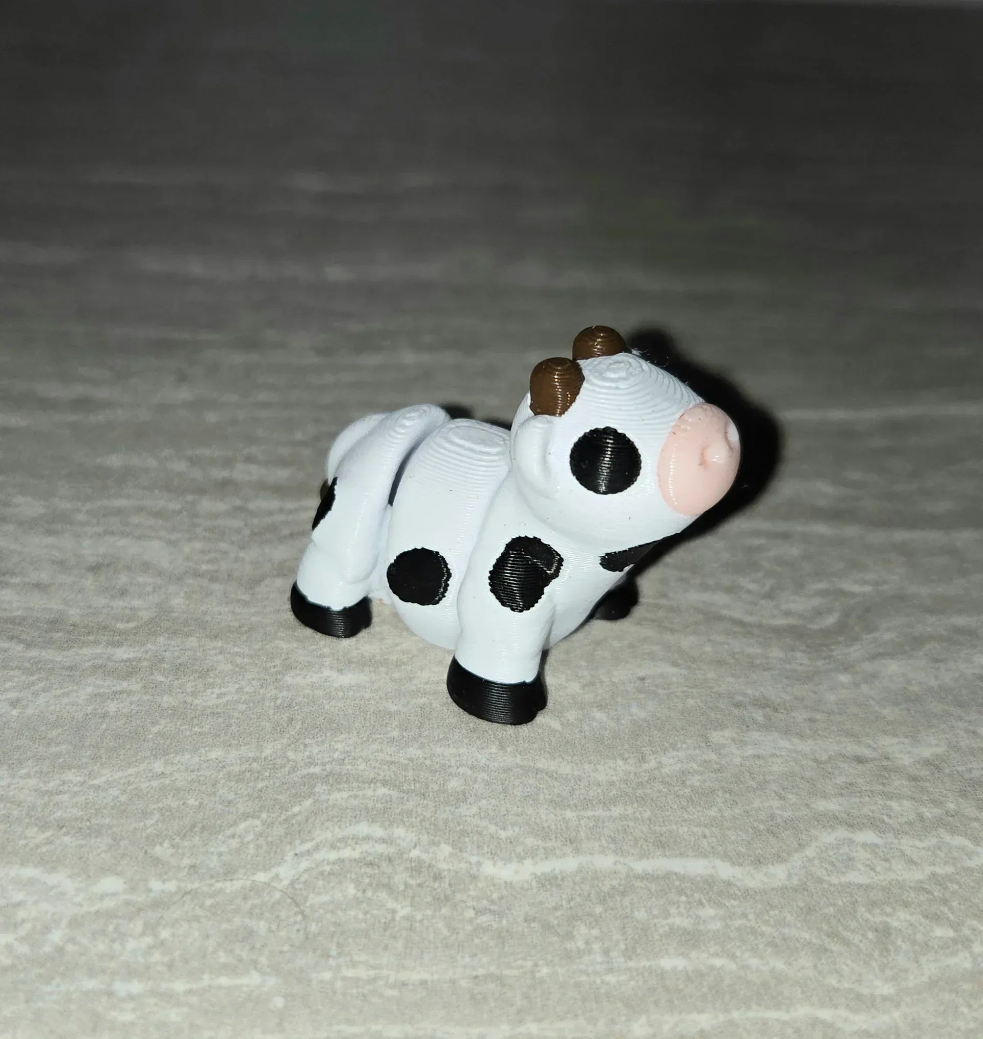 3d Printed Cow w/ Spots | Articulating Figurine | Flexi Animal - Cosmic 3d Creations