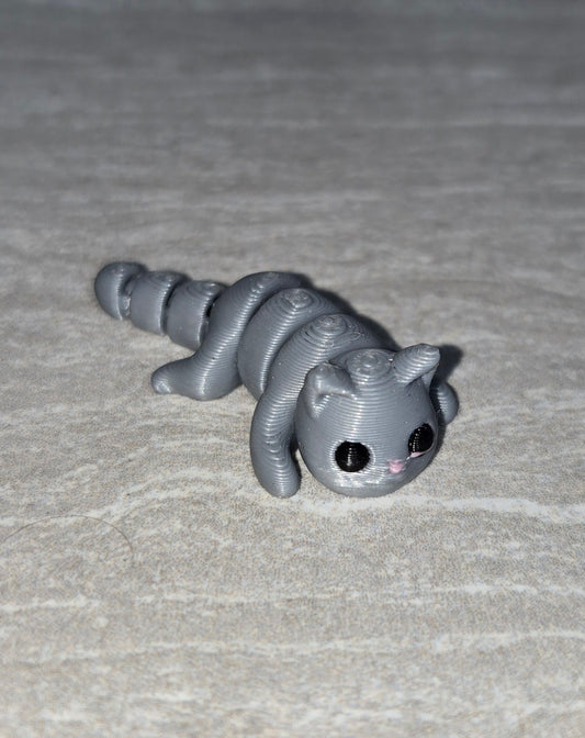 3d Printed Cat | Articulating Figurine | Flexi Animal