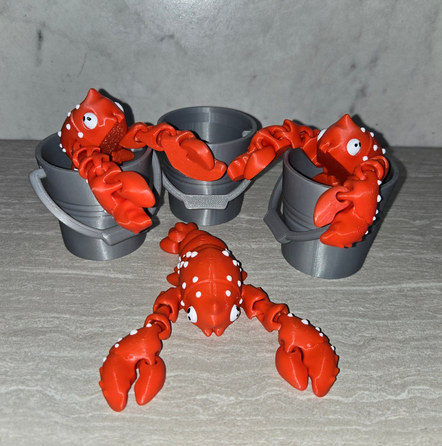 3d Printed Lobster | Articulating Figurine | Flexi Animal