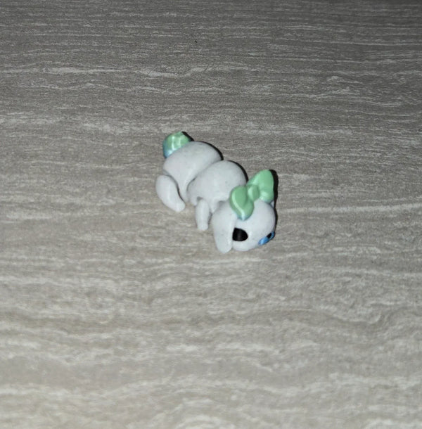 Bow Bunny 3D printed articulated flexi toy by Cosmic 3D Creations