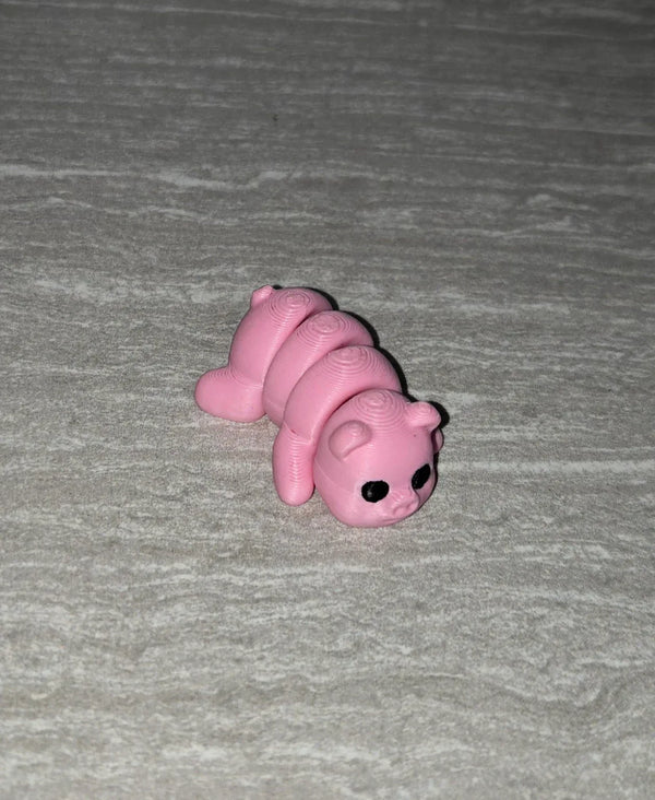 Pig 3D printed articulated flexi toy by Cosmic 3D Creations