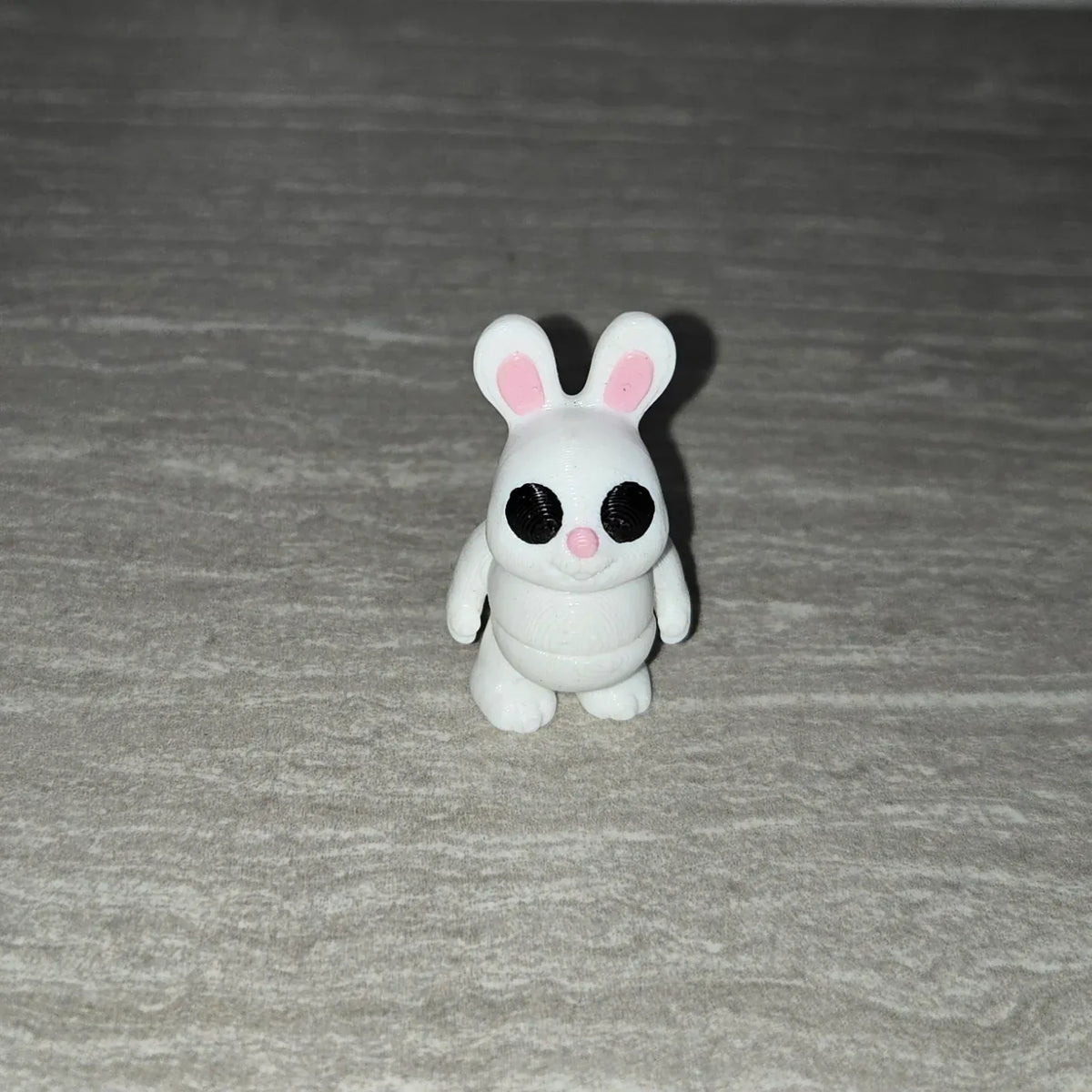 Tall Bunny 3D printed articulated flexi toy by Cosmic 3D Creations