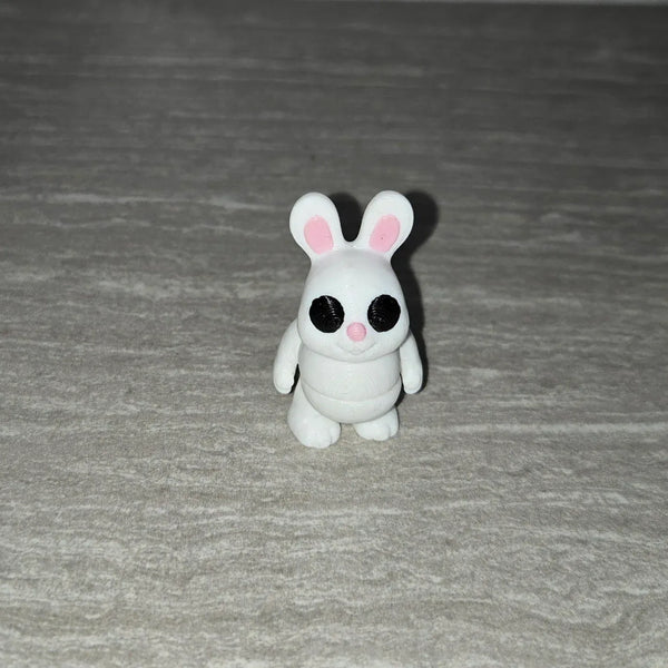Tall Bunny 3D printed articulated flexi toy by Cosmic 3D Creations