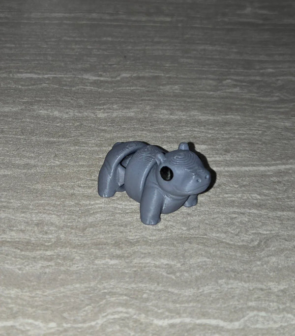 Hippo 3D printed articulated flexi toy by Cosmic 3D Creations