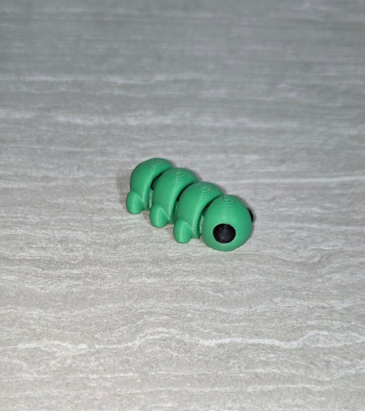 3d Printed Round Caterpillar | Articulating Figurine | Flexi Animal