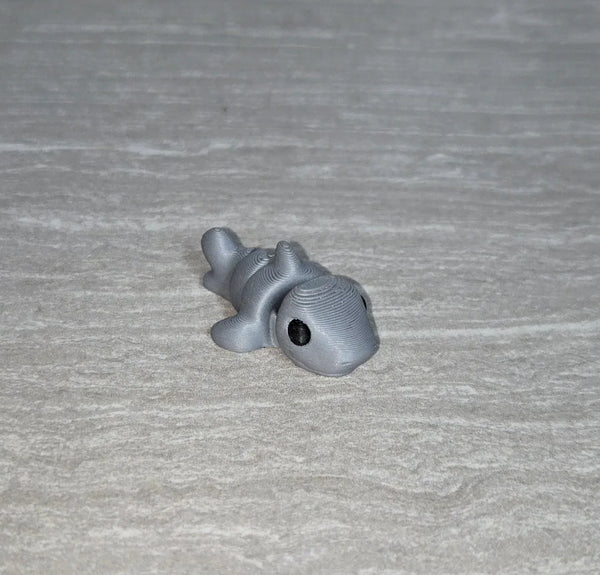 Shark 3D printed articulated flexi toy by Cosmic 3D Creations