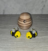 Horned Bee 3D printed articulated flexi toy by Cosmic 3D Creations