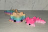 Axolotl w/Legs 3D printed articulated flexi toy by Cosmic 3D Creations