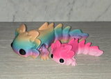 Axolotl w/Legs 3D printed flexi toy - view 2