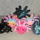 3d Printed Smiling Axolotl | Articulating Figurine | Flexi Animal