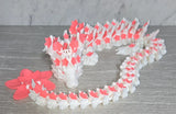Cherry Blossom Dragon 3D printed flexi toy - view 2