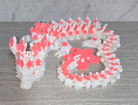 3d Printed Cherry Blossom Dragon | Articulating Figurine | Flexi Animal