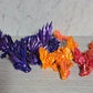 3d Printed Winged Crystal Dragon | Articulating Figurine | Flexi Animal
