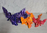 Winged Crystal Dragon 3D printed flexi toy - view 4