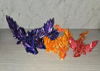 3d Printed Winged Crystal Dragon | Articulating Figurine | Flexi Animal