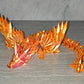 3d Printed Winged Crystal Dragon | Articulating Figurine | Flexi Animal