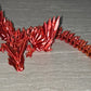 3d Printed Winged Crystal Dragon | Articulating Figurine | Flexi Animal
