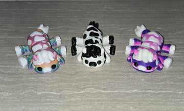 3d Printed Stuffy Cow | Articulating Figurine | Flexi Animal - Cosmic 3d Creations
