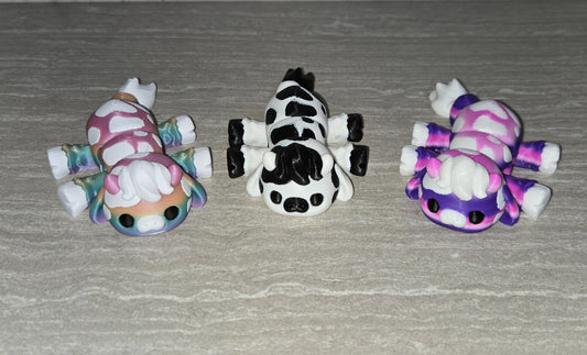 3d Printed Stuffy Cow | Articulating Figurine | Flexi Animal