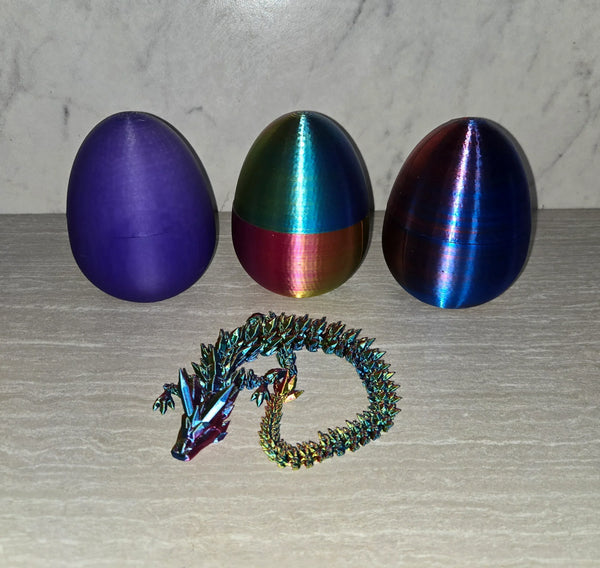 Dragon Egg 3D printed articulated flexi dragon egg by Cosmic 3D Creations