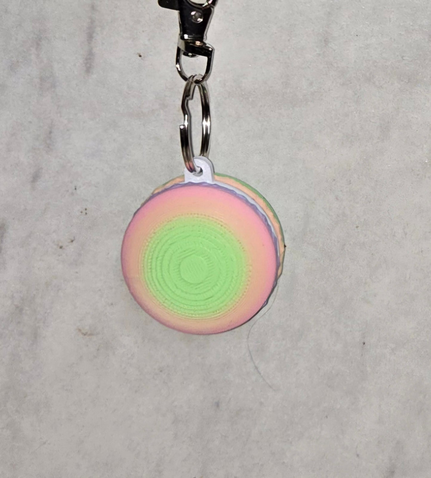 3d Printed Macaroon Keychain | Articulating Figurine | Flexi