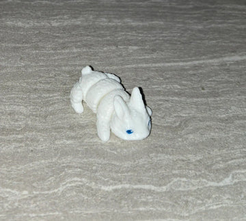 3d Printed Fluffy Bunny | Articulating Figurine | Flexi Animal - Cosmic 3d Creations