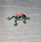 Rose Frog 3D printed articulated flexi toy by Cosmic 3D Creations