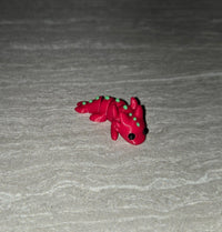 3d Printed Axolotl Dragon | Articulating Figurine | Flexi Animal