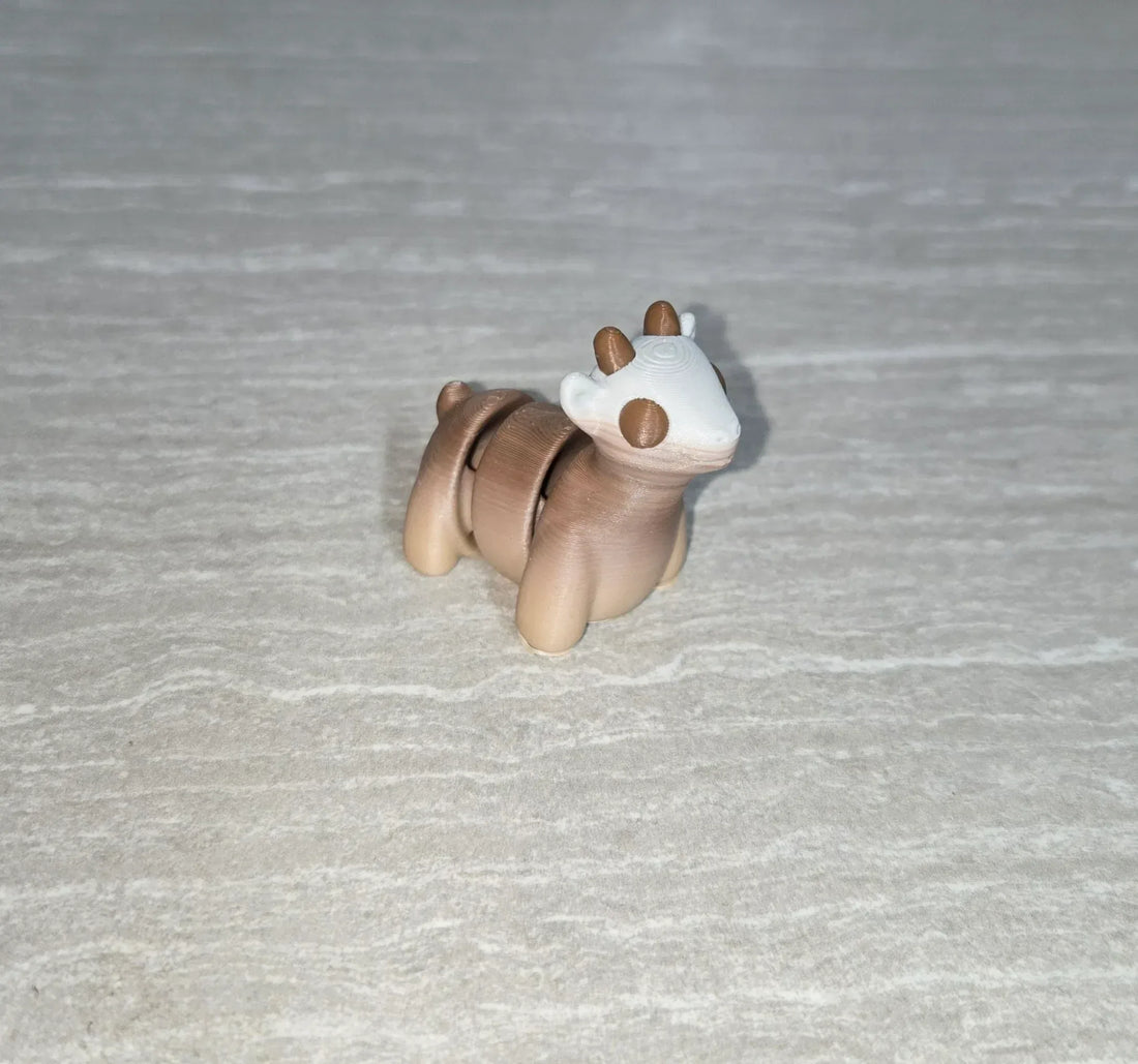 3d Printed Goat | Articulating Figurine | Flexi Animal - Cosmic 3d Creations
