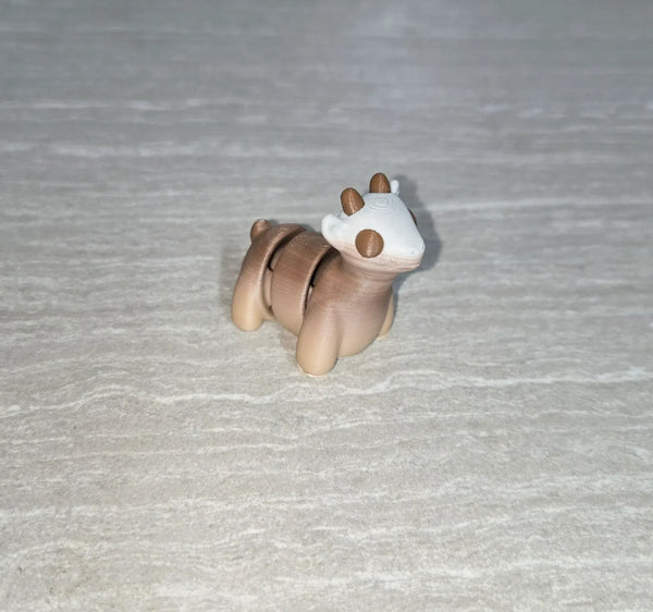 Goat 3D printed articulated flexi toy by Cosmic 3D Creations