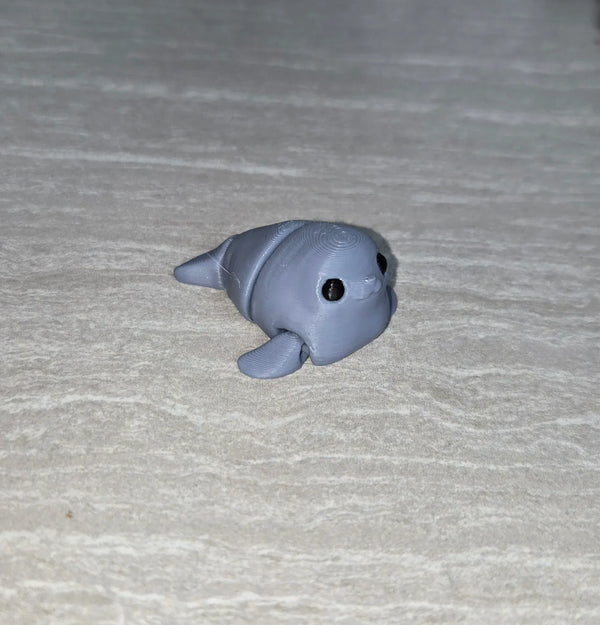 Chubby Seal 3D printed articulated flexi toy by Cosmic 3D Creations