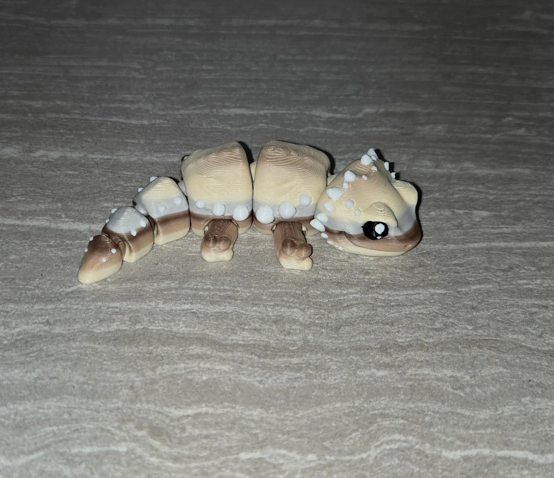 3d Printed Mini Bearded Dragon | Articulating Figurine | Flexi Animal - Cosmic 3d Creations