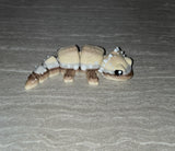 Mini Bearded Dragon 3D printed articulated flexi toy by Cosmic 3D Creations